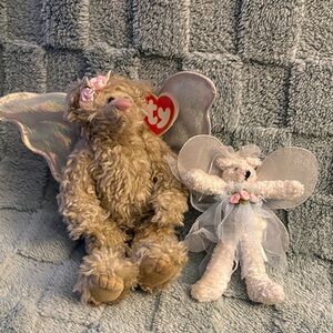 TY Angelic Bear Duo with Wings